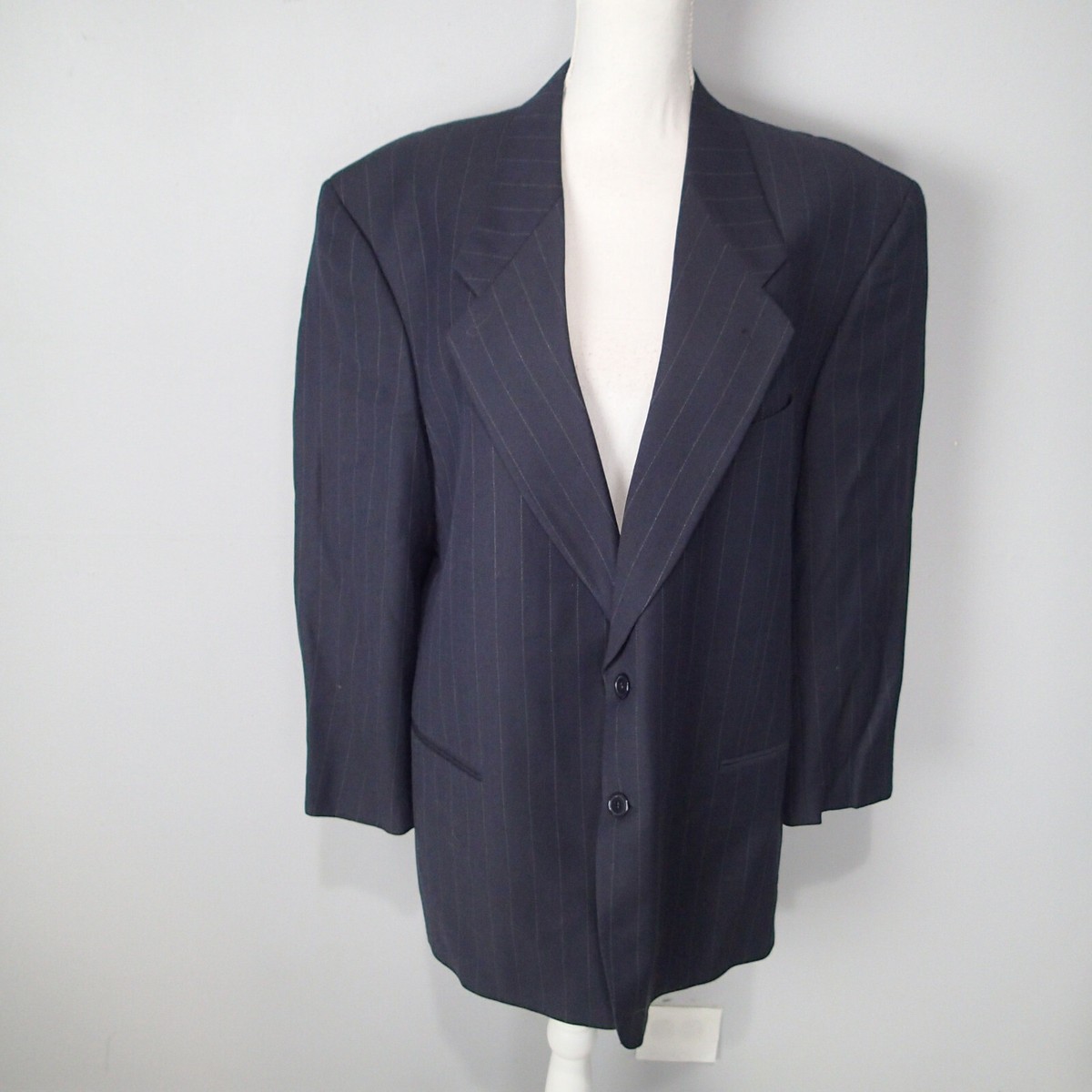 Mani giorgio armani Men's Navy Blue Blazer 44R wool bl stripes