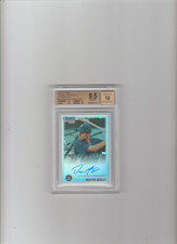 2010 BOWMAN CHROME BASEBALL MARINERS DUSTIN ACKLEY REF AUTO PROSPECT BECKETT 9.5