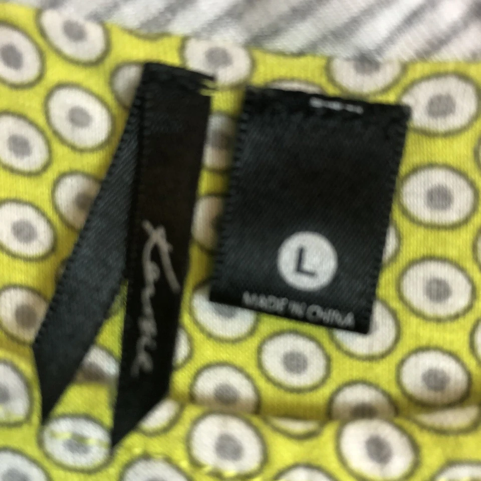 Mujer Kensie Verde Gris Blanco Gris Oscuro Lunares en Punto Cuello Redondo Manga Gorra L Foto 2 de 4