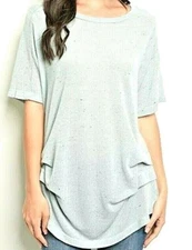 Top Tunic Maronie Size S or L Choice NWT Relaxed Look Short Sleeve Scoop Neck