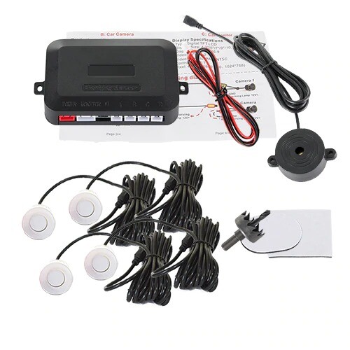 4 Sensors Buzzer 22mm Car Parking Kit Reverse Backup Radar Sound Alert Indicato - Picture 11 of 16