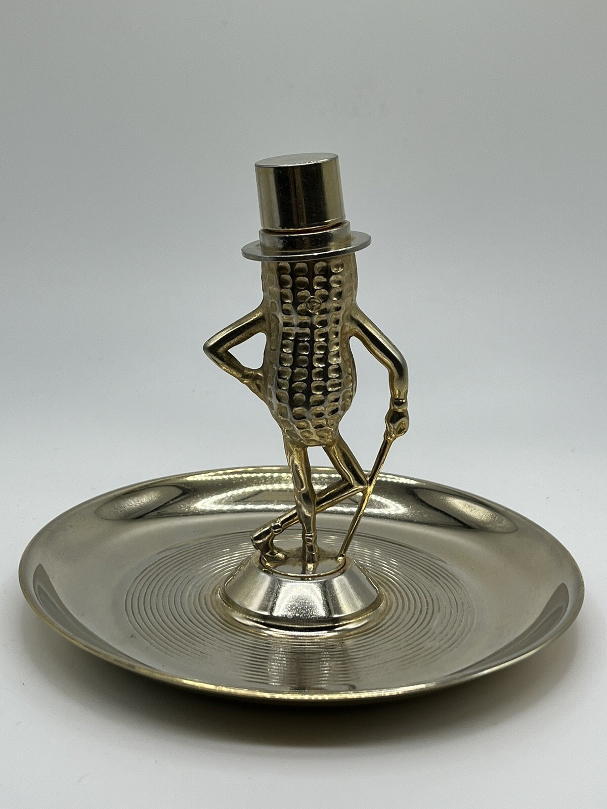 Vtg Brass Planters Peanuts Mr. Peanut Metal Ashtray Tidbit Tray Advertising eBay