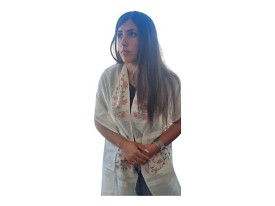 Tallit Talit For Women Female Girl wedding Bat Mitzvah Prayer Shawl Bag & Kippa