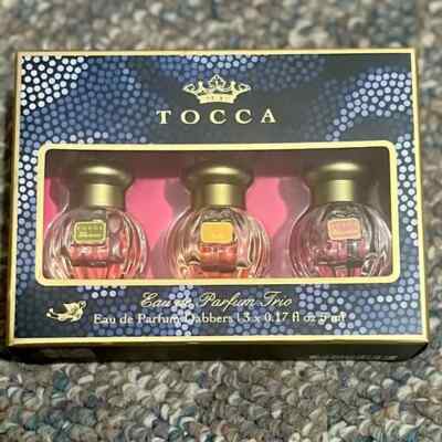 TOCCA Eau de Parfum Trio Dabbers - 3 x 0.17 fl oz Florence Stella Cleopatra NIB