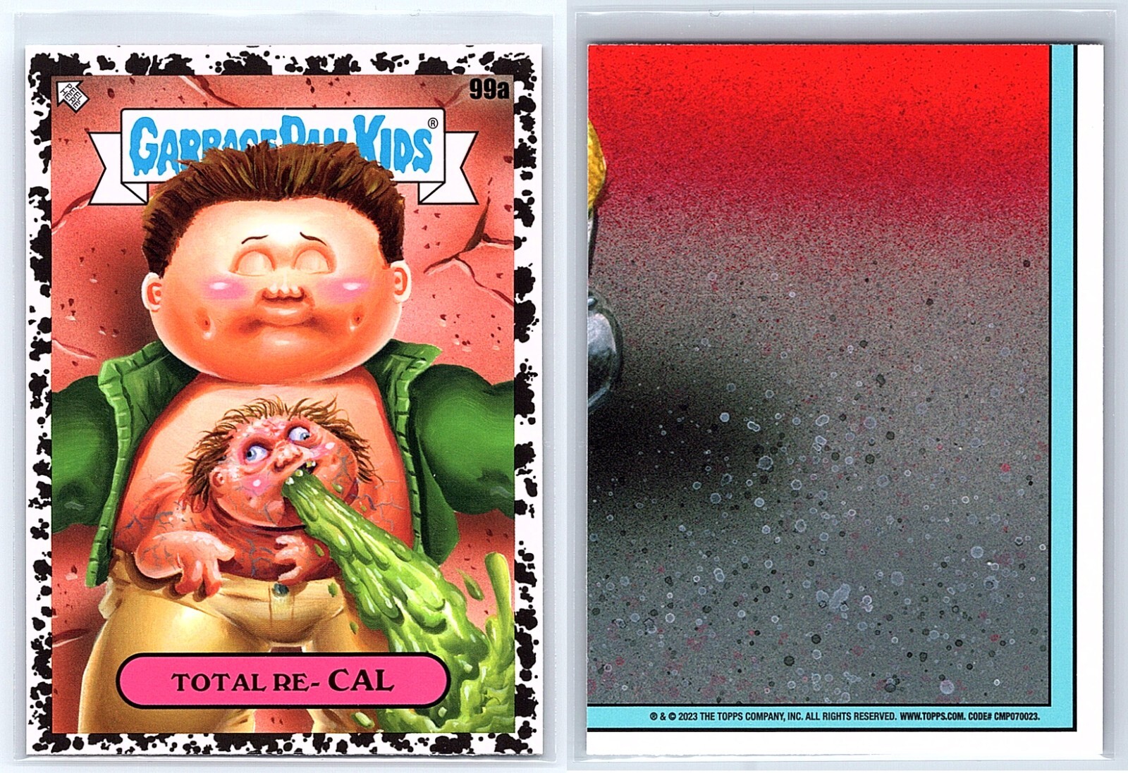 Total Recall Schwarzenegger Kuato Garbage Pail Kids Spoof Black SP Card