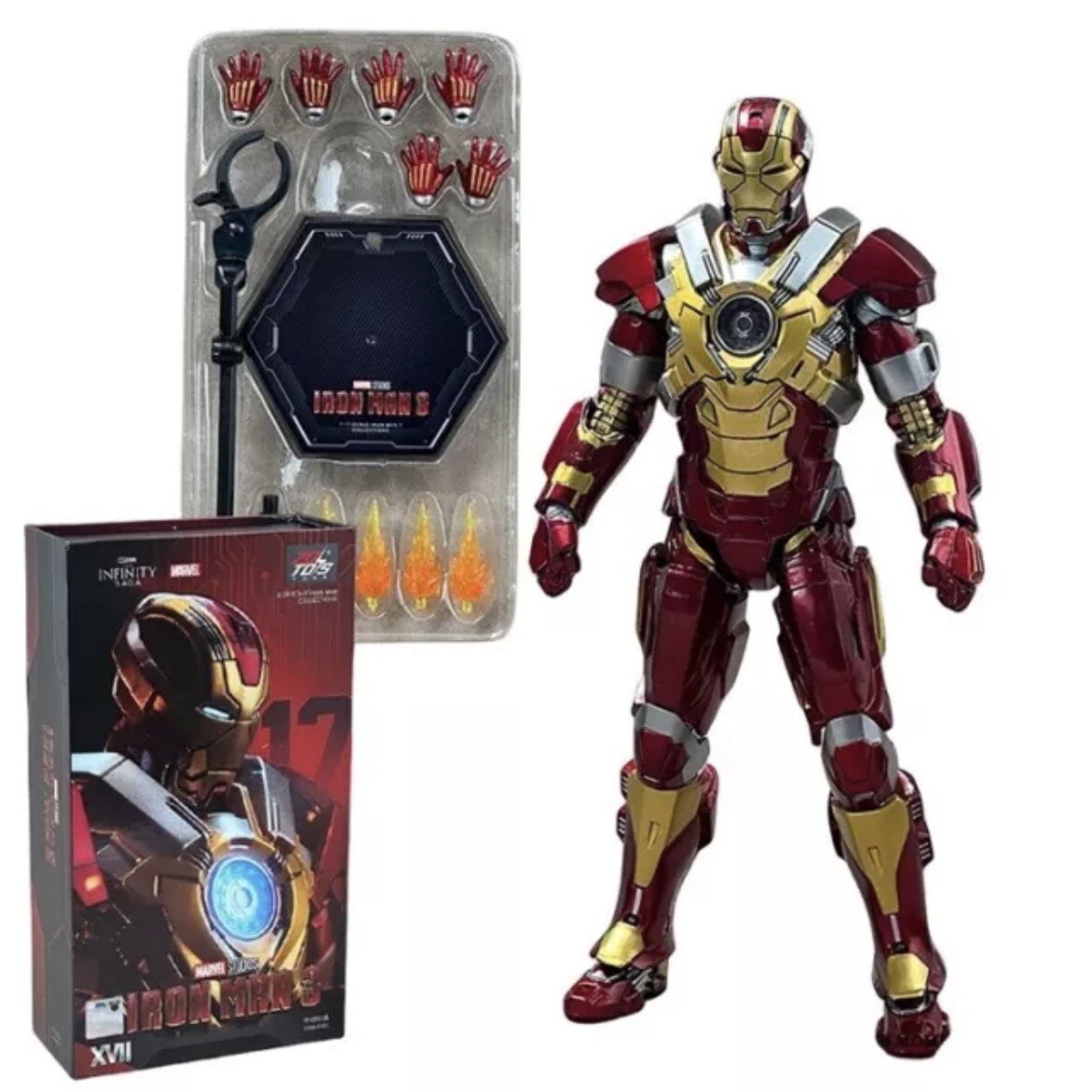 Avengers Iron Man Mk17 New Statue Super Hero Video Game Collection Action Figure
