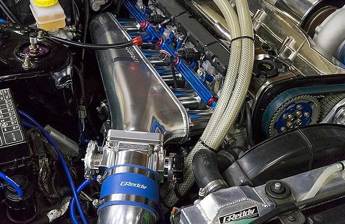 GReddy Single Throttle Surge Tank Kit fits 89-02 R32/R33/R34