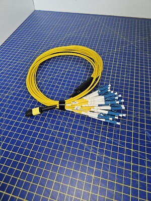 MPO/MTP LC Breakout 24c Stecker - Pins, APC Single Mode Glasfaserkabel 2M