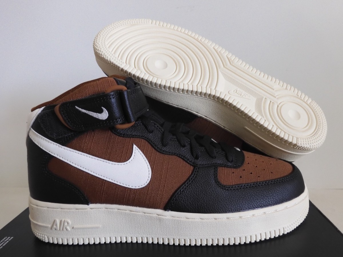 NIKE AIR FORCE 1 MID 07 LX OFF NOIR-SAIL-PECAN SZ 10 [DQ8766-001