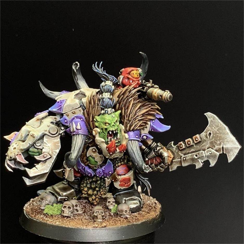 おかめWARHAMMER Plastic Miniatures Assembly Warhammer 40K Orks Ghazghkull Thraka