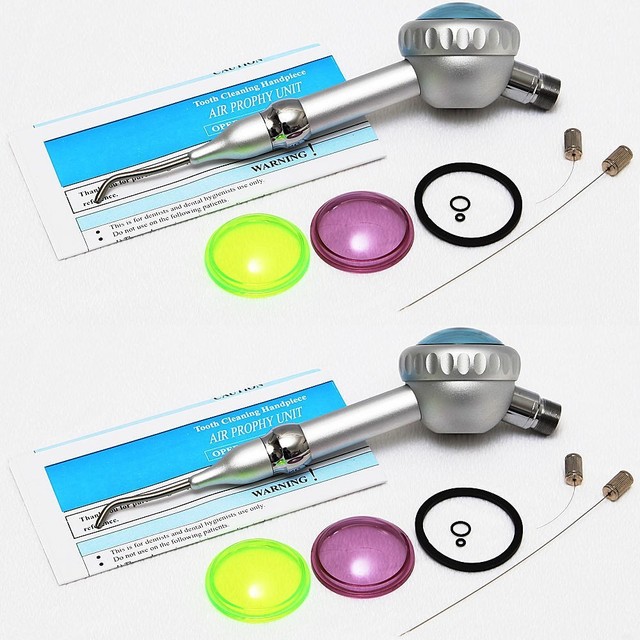 2PCS Dental Hygiene Prophy Jet Air Polisher Tooth Polishing Handpiece 2