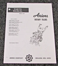 ARIENS ROTARY TILLERS MODELS 902015 902004 902009 902012 PARTS MANUAL PM 2 76