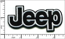 36 Pcs Embroidered Iron on patches Black/White JEEP 8.3x4.0cm AP063jP3