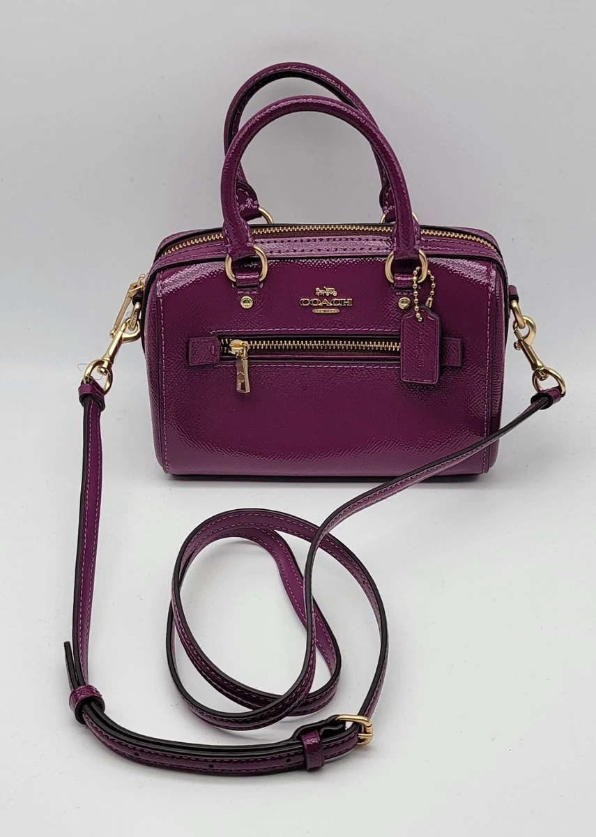 NWT Coach Mini Rowan Crossbody CE631 Dark Magenta