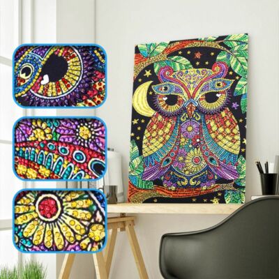 Owl Diy 5d Special Diamond Painting Embroidery Cross Stitch Kit