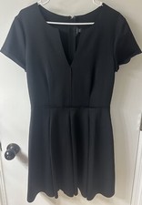 Guess Women's Jet Black Fit & Flare Dress Size Large