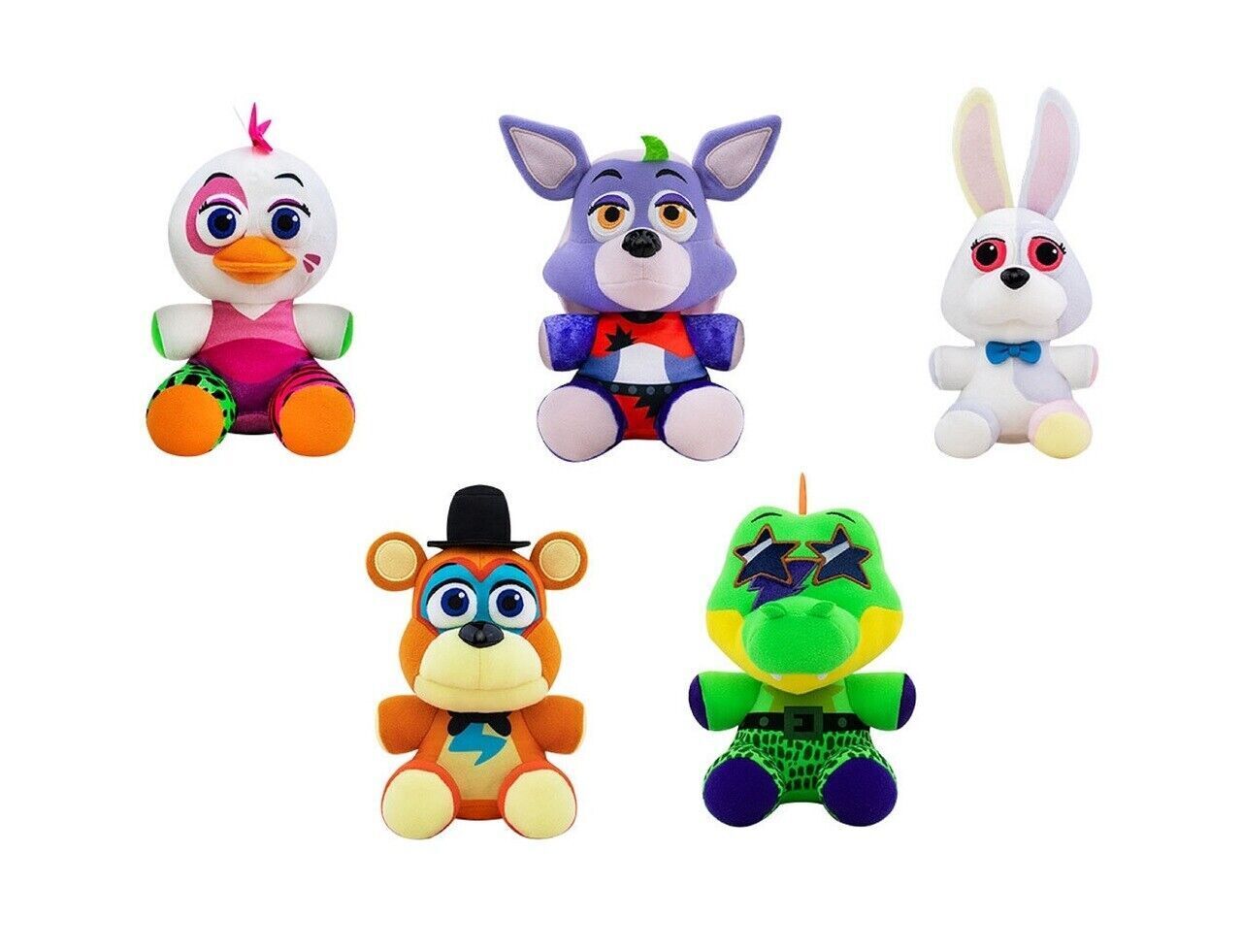 FNAF Plushies Security Breach Dolls Set for Game Fans (Classic)