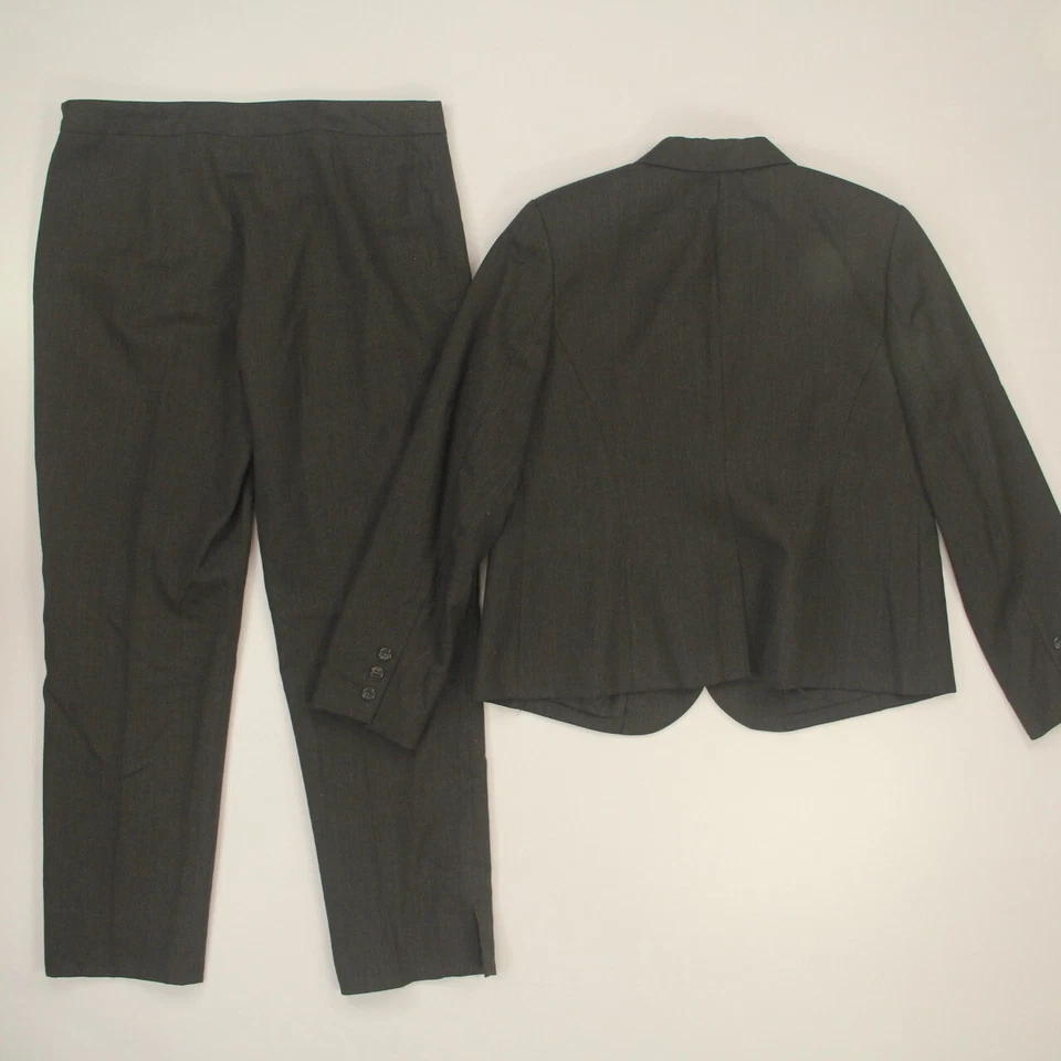 Traje Pantalón Pendleton Para Mujer 2 Piezas Talla 16/12* Chaqueta Carbón Forrada De Colección Hecho en EE. UU. Foto 2 de 4