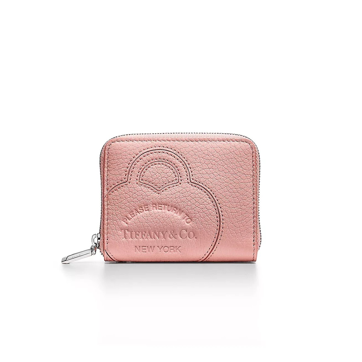 Japan Limited Color] Return to Tiffany™ Small Zip Wallet Blush