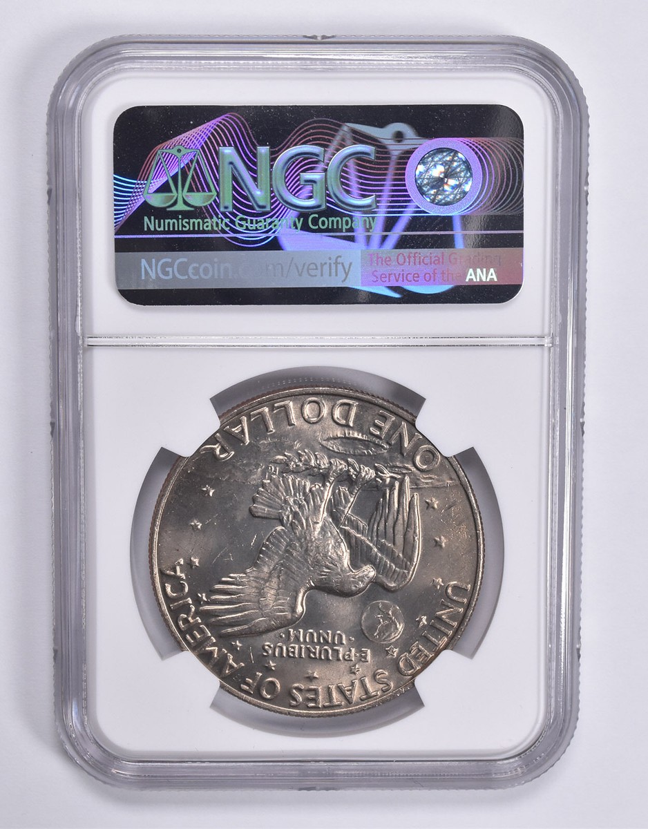 MINT ERROR MS65 1974 Eisenhower Dollar Struck On Defective