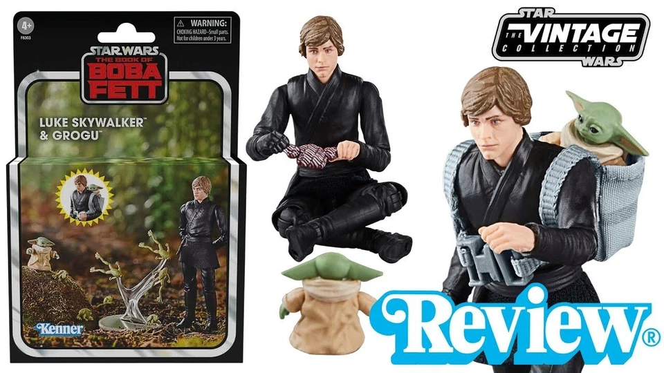 Star Wars El Libro de Boba Fett Luke Skywalker y Grogu La Colección Vintage Foto 2 de 4