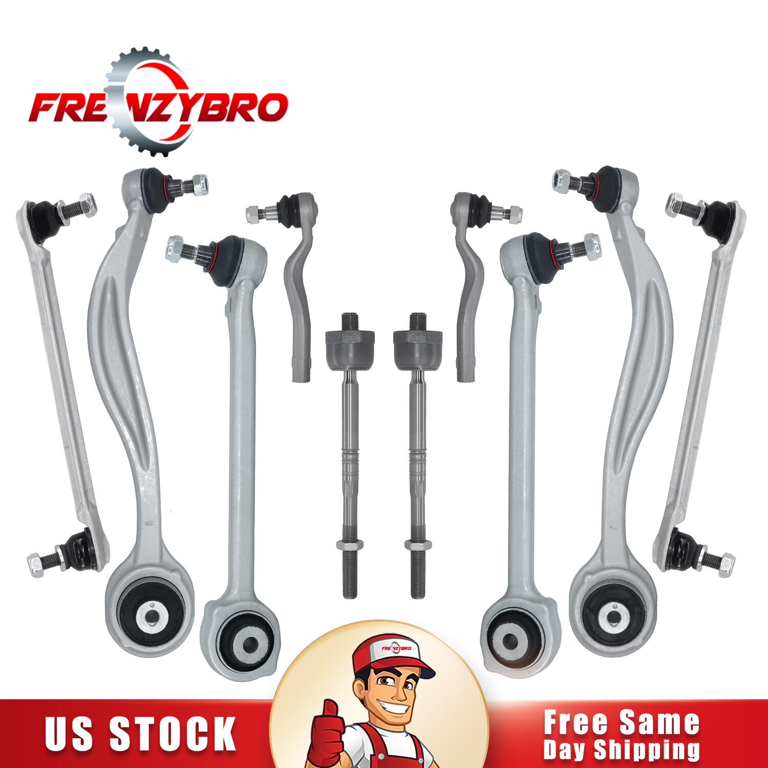 Control Arm Front Lower Ball Joint  Tie Rod for 2013-15 Benz GLK350 GLK250