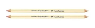 2x Faber Castell Radierstift Perfection 7057 Radiergummi Tinte Tusche Bleistifte