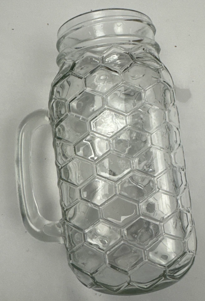 Mango de tarro de albañil para beber gallo 24 oz vidrio diseño de alambre de pollo granja elegante Foto 2 de 4