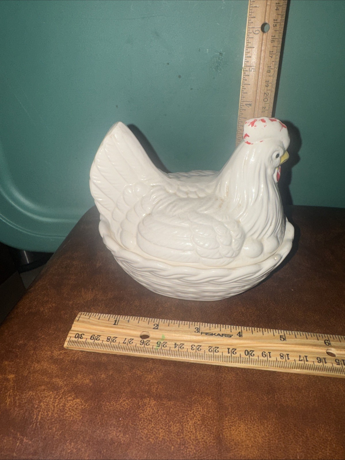 Ceramic Hen A Nest Covered Dish 5.25 Inches Made In Japan