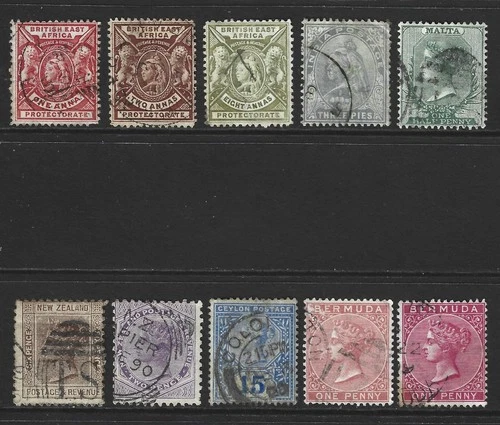 British Commonwealth .. Queen Victoria Issues, used .. 17305