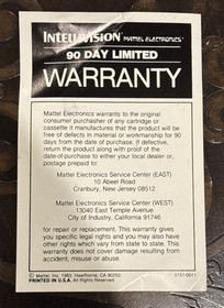 World Series Major League Intellivision ECS 1983 1st Mattel Edition RARE HTF CIB