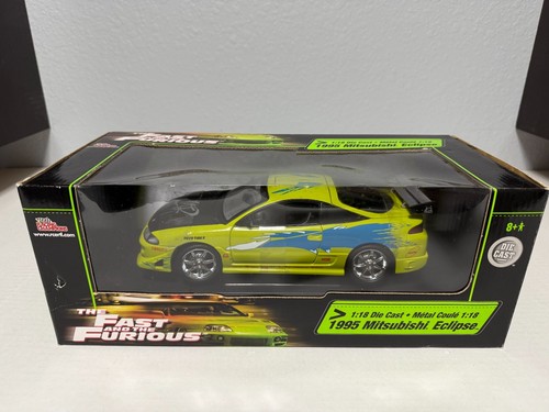 1/18 DIECAST RACING CHAMPIONS THE FAST AND THE FURIOUS 1995 MITSUBISHI ECLIPSE