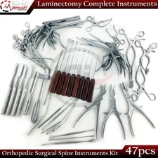 Laminectomy Complete Instrument Set 47 Pcs Spine Orthopedic Surgical Instruments