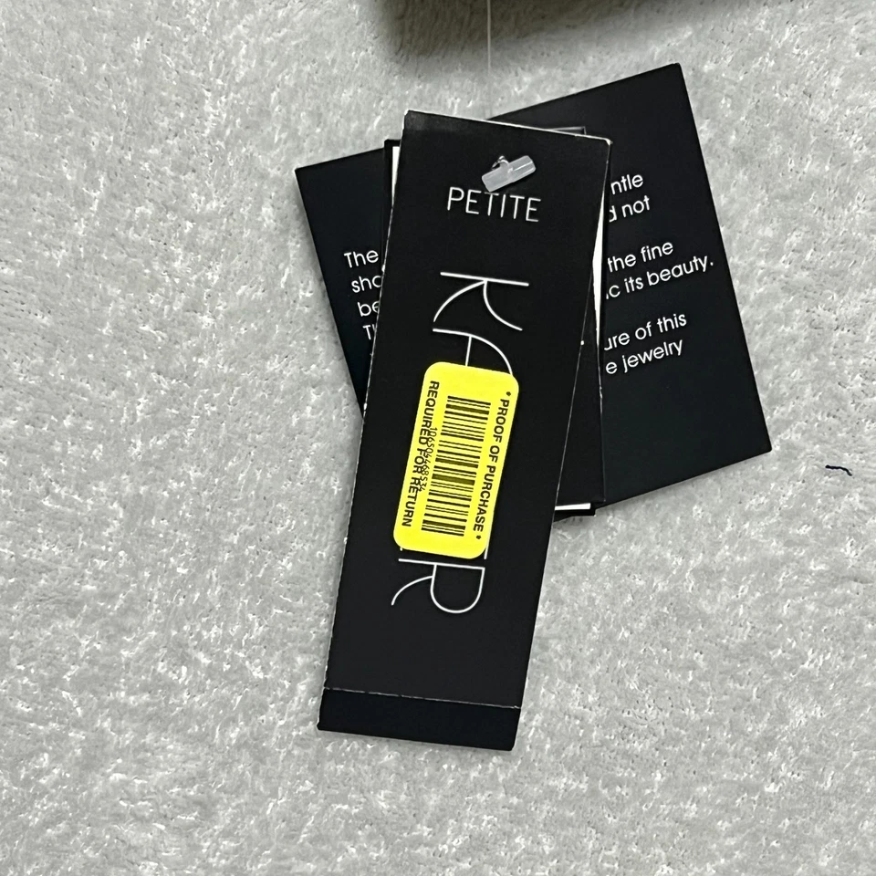 Kasper 14P 金属银色黑色提花开襟西装外套夹克全新带标签娇小 — 第 4/4 张图片