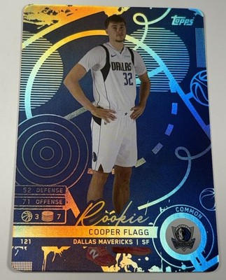 2025-26 Topps Match Attax Cooper Flagg RC #121 BLUE FOIL Mavericks
