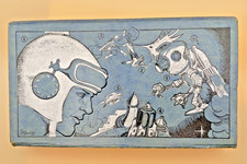 RARE 1930s Buck Rogers in the 25th Century Pencil Case w/ Ruler  Protractor