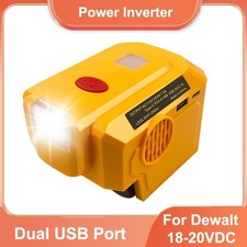 Battery Power Inverter DC 18-20V AC 120V 220V For Dewalt Dual USB Type-c Outdoor