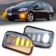 LED Front Bumper Fog Lights Kit for Toyota Prius 2012 2013 2014 2015 Switchba...