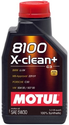 Motul 1L Synthetic Engine Oil 8100 5W30 X-CLEAN Case of 12 106376