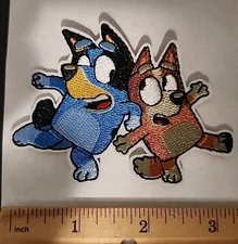 Bluey And Bingo Embroidered Iron/Sew On Patch