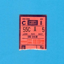Randy Cunneyworth 1st NHL Goal Ticket Stub Buffalo Sabres New York Rangers 1981