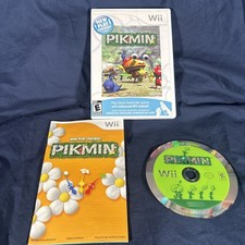 Pikmin New Play Control for Wii Complete CIB Great Disc w/ Reverse Cover TESTED