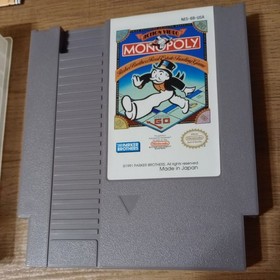 Monopoly &bull; (Nintendo, NES) &bull; Cartridge and Manual 