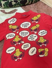 VTG HYSTERIC GLAMOUR Mini Red L/S Turtle Neck 130 Kids 5T 6T Street Supreme Ape