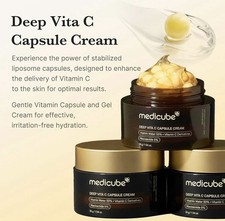 Medicube Deep Vita C Capsule Cream 55g Vitamin C + Niacinamide 5% UK Seller