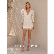 LoveShackFancy Faye Mini Dress 4 White Wedding NWT