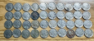 $2 Face Buffalo Nickels No Date Dateless 5c Indian Head Lot of 40 Coins Lot 3