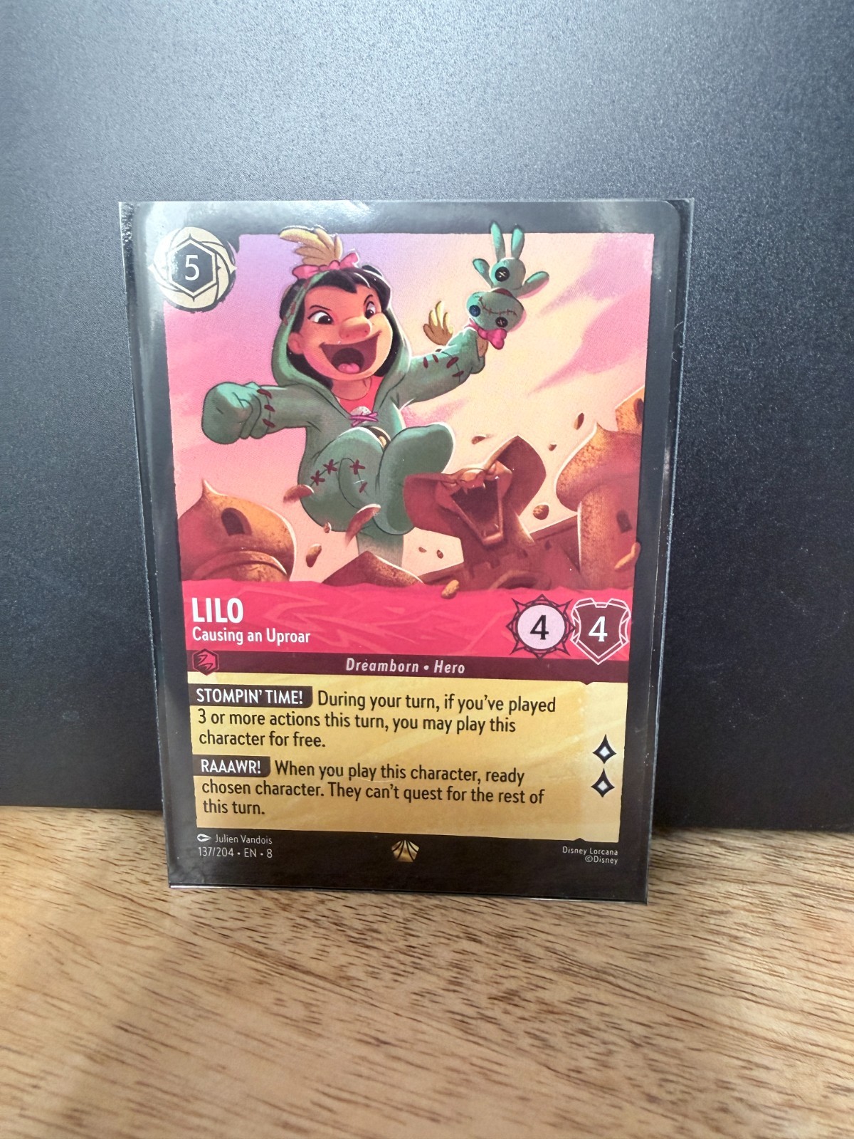 Lorcana Reign of Jafar - Lilo - Causing an Uproar - 137/204 Legendary TCG NM