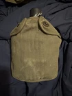 VINTAGE WWII US MILITARY ARMY ALUMINUM CANTEEN & COVER - DATED 1943   WW2
