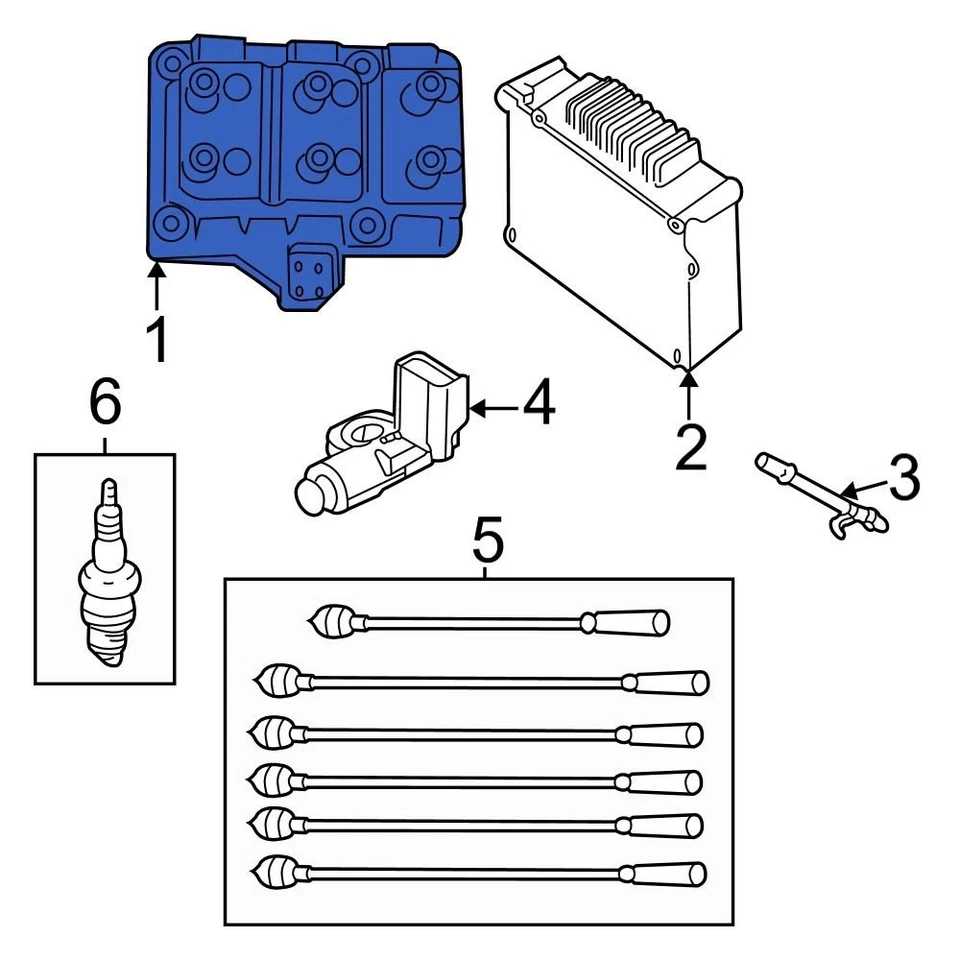 For Dodge Grand Caravan 2001-2010 Dodge 56032520AF Ignition Coil — 第 3/4 张图片